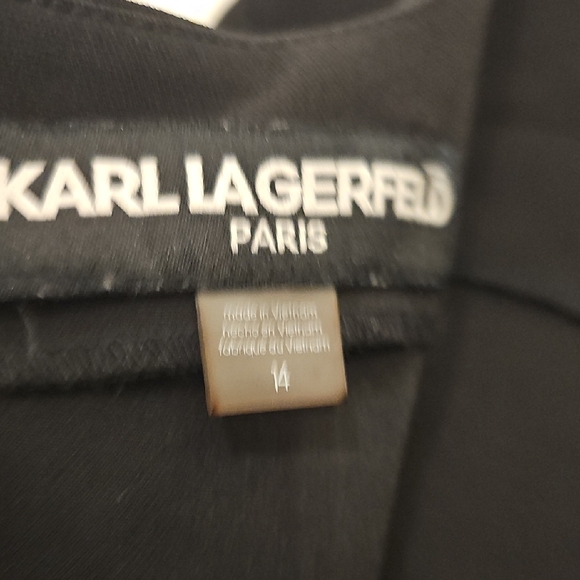 Karl Lagerfeld Black Sheath Midi Dress - Picture 8 of 8